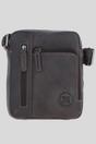 Brown 'Madrid' Compact Travel Messenger Bag With Multiple Zip Pockets And Adjustable Strap, Image 1 of 5