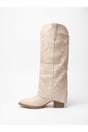 Beige Ivy Womens Embroidered Western Cowboy Boots, Image 6 of 6