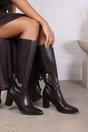 Dark Brown 'Ainsley' Block Heel Knee High Boots, Image 1 of 6