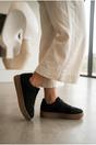 Black iKrush Black Sybil Faux Suede Platform Trainers, Image 5 of 5