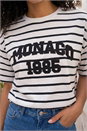 White Monaco Stripe Print Cotton Top, Image 4 of 4