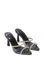 Beige 'Ava' Perspex High Heel Mules with Crystal Detail, Image 6 of 6