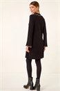 Black Scalloped Edge Knit Dress, Image 3 of 5