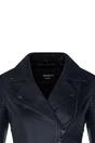 Black Leather Matt Vintage Brando Biker Jacket, Image 3 of 4
