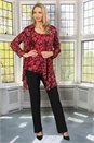 Red Julianna Floral Print Vest Top, Image 4 of 4