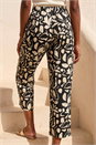Black Petite Abstract Stretch Trouser, Image 3 of 4