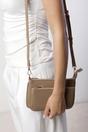 Tan Elani Small Double Zip Cross Body Bag, Image 7 of 7