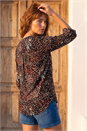 Copper Abstract Puff Print Shirt, Image 3 of 4