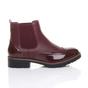 Burgundy AJVANI Burgundy Slip On Brogue Chelsea Ankle Boots, Image 2 of 6
