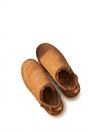 Khaki iKrush Khaki Niraya Faux Suede Slingback Mule Sandals With Cuff Strap, Image 1 of 8