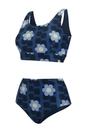 Blue Orla Kiely Reversible Bikini Set, Image 6 of 6