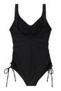 Black Alinae Plain One Piece Swimsuit, Image 2 of 4