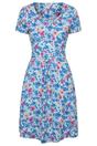 Blue Orchid Floral UV Dress, Image 1 of 4