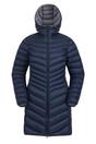Navy Florence Long Padded Jacket, Image 1 of 8