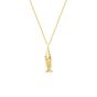 Gold Sterling Silver Mariner Anchor Chain Sardinia Fish Necklace, Image 1 of 8