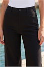 Black Cropped Stretch Culotte, Image 4 of 4