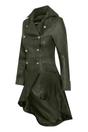 Green Womens Gothic Victorian Coat-Accra, Image 2 of 4