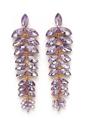 Lilac AVANT-GARDE PARIS Lilac Multicolored Cascading Leaf-Shaped Drop Earrings, Image 1 of 5