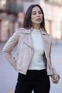 Stone 'Brooklyn' Short Leather Biker Jacket, Image 1 of 5