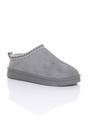 Grey Faux Fur Lined Comfy Aztec Embroidered Ultra Mini Booties Slippers, Image 5 of 6