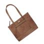 Tan 'MILLIE' Real Leather Designer Tote Work Bag, Image 4 of 6