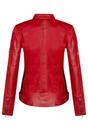 Red Leather Biker Racing Badges Jacket-Dalby, Image 5 of 6