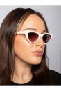Light Pink Light Pink Cateye Sunglasses, Image 3 of 6
