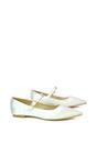 Ivory XY LONDON Ivory 'Aimee' Flat Mary Jane Ballerina Pumps, Image 3 of 5