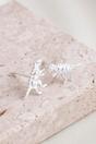 Silver Sterling Silver T-Rex Dinosaur Stud Earrings, Image 3 of 4
