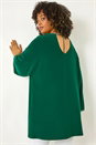 Forest Green Curve Diamante Trim Stretch Top, Image 1 of 5