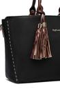 Black Twin Handle Shoulder Bag, Image 2 of 2