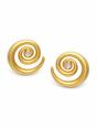 Gold Spiral Stud Earrings, Image 1 of 3