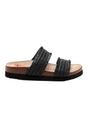 Black Aruba Raffia Flip Flops, Image 4 of 6