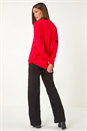 Red Bow Sequin Detail Knit Jumper, Image 3 of 5