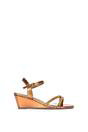 Rose 'Sammy' Diamante Mid Heel Strappy Wedge Sandals, Image 1 of 6