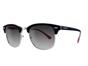Black Ruby Rocks Mayfair Wayfarer Style Sunglasses Black with Deep Pink Frames, Image 1 of 2