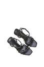 Black 'Ottoline' Strappy Stiletto Heeled Sandals With Ankle Strap, Image 6 of 6