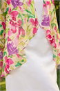 Ivory  Petite Floral Print Dress & Shrug, Image 4 of 4