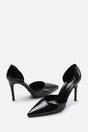 Black 'Aspen' Pointed Toe Stiletto High Heels, Image 3 of 4