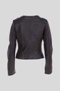 Dark Brown Brampton London Dark Brown 'Style E' Real Leather Jacket, Image 3 of 4