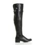 Black AJVANI Black Riding Over The Knee Boots, Image 2 of 8