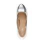 Silver Mid High Heel Court Shoes, Image 7 of 8
