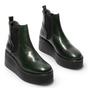 Green Womens MES 2 Calf Leather Zip Boots, Image 3 of 5