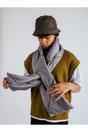 Grey SVNX Grey Puffer Scarf, Image 4 of 4