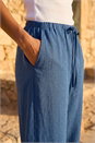 Indigo Petite Pull On Woven Trouser, Image 4 of 4