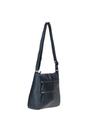 Navy 'Aintree' Genuine Leather Shoulder Bag, Image 3 of 4