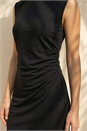 Black Dusk Stretch Midi Dress, Image 4 of 4