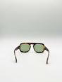 Green Retro Navigator Sunglasses, Image 6 of 6