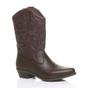 Brown Low Cuban Heel Embroidered Cowboy Western Boots, Image 1 of 6