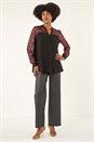 Rose Embellished Sequin Stretch Blouse, Image 2 of 5